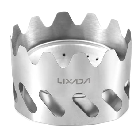 Riousery Mini Backpacking Stove 80ml Aluminum Alcohol Burner Small Stainless Steel Windshield Portable Camp Stove For Camping Hiking Survival Outdoor Gear