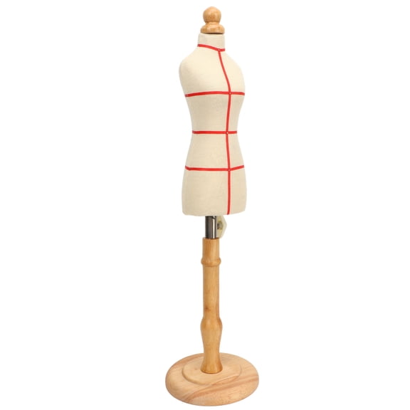 Riousery Mini Doll Model Dress Form, Adjustable Female Tailor Mannequin for Sewing, 11.42 inches