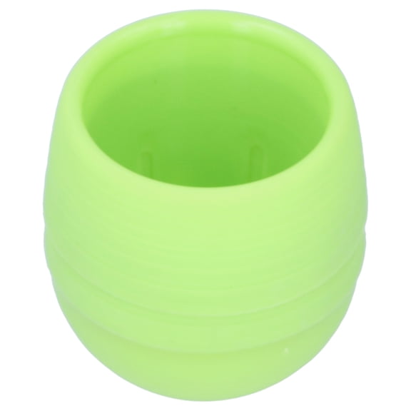 Riousery Mini Round Plastic Plant Flower Pot for Garden Home Office Decoration Green Lightweight Planter 3.0x3.1 inches / 7.5x8 cm Durable Basin