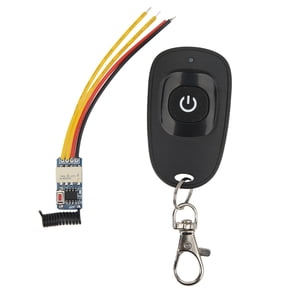 Riousery Mini Size Relay Remote Control Switch 433.92Mhz with Delay Wireless Receiver Transmitter, DC 3.5V-12V Silent Controller Relay Switch, 8.00 x 6.00 x 2.00 Inches / 20.3 x 15.2 x 5.1 cm
