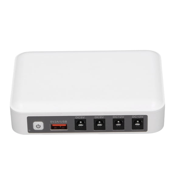 Riousery Mini UPS Battery Backup 6000mAh Uninterruptible Power Supply 5V 9V 12V DC Output with USB Port US Plug for WiFi Router Modem (14 cm / 5.51 inches)