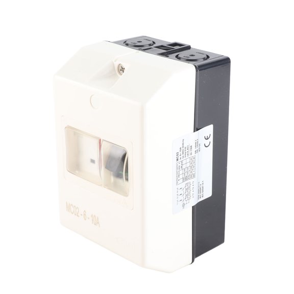 Riousery Motor Protection Switch Waterproof Circuit Controller 50/60Hz Thermal Trip 6-10A 10A 220V/380V IP55 Break Circuit Protective Hardware Device