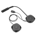 thumbnail image 1 of Riousery Motorcycle Bluetooth Helmet Headset Support Automatic and Manual Answering Hands Free Communication Built-in Battery 27.56 inches / 70 cm Cable Length Black Edition, 1 of 9