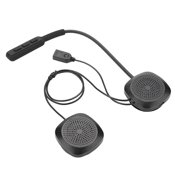 Riousery Motorcycle Bluetooth Helmet Headset Support Automatic and Manual Answering Hands Free Communication Built-in Battery 27.56 inches / 70 cm Cable Length Black Edition