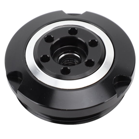 Riousery Motorcycle Engine Oil Filler Cap Aluminium Alloy Fuel Tank Cover for BMW HP2 Enduro R1200GS R1250GS R1200R R 1200 RT LC Replacement Part (Black Silver, 3.94 in / 10 cm)