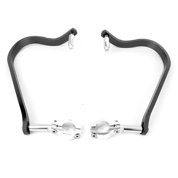 Riousery Motorcycle Hand Guard Handlebar Protector, Aluminum Alloy Anti Fall Handguard for Off-Road Vehicles and Dirt Bikes, Black (12.99 inches / 33 cm), Includes Screws and Brackets, 2 Pieces