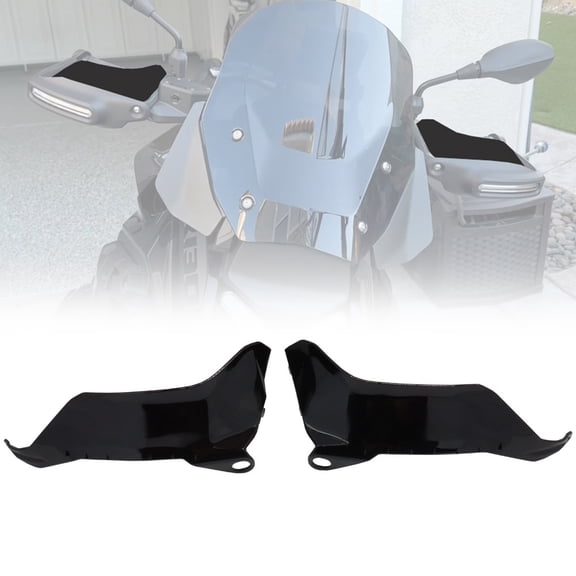 Riousery Motorcycle Handguards Hand Protector Plastic Windshield Replacement for R1300GS 2023 2024 Black (11.4 in / 28.9 cm)