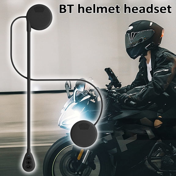 Riousery Motorcycle Helmet Bluetooth 5.0 Headset Waterproof Wireless Sports Handsfree Earphones with Voice Prompts & Music Control for Dirt Bike ATV Riders Superior Audio