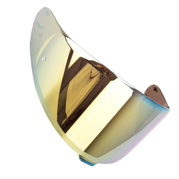 Riousery Motorcycle Helmet Visor Replacement for Z8 Helmets, Windproof Anti-Fog Anti-UV Shield, Gold