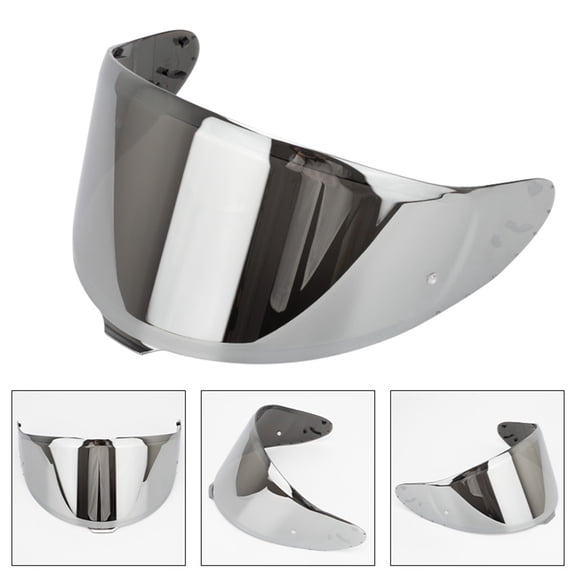 Riousery Motorcycle Helmet Visor Replacement for Z8 Helmets, Windproof Anti-Fog Anti-UV Shield, Silver