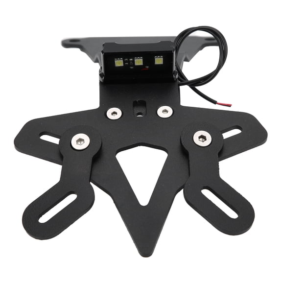 Riousery Motorcycle License Plate Holder Fender Eliminator Bracket w/ LED Light Fit for DUCATI Scrambler Cafe Racer 800 2019-2022 Black