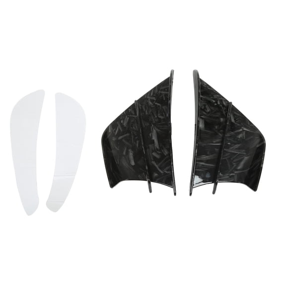 Riousery Motorcycle Side Spoiler Aerodynamic Winglet Front Fairing Wings Compatible with Yamaha R1 R3 R25 Kawasaki NINJA400 NINJA250 Z900 Z1000 Honda CBR650 - Marble Grain Design [cite: 7, 11]