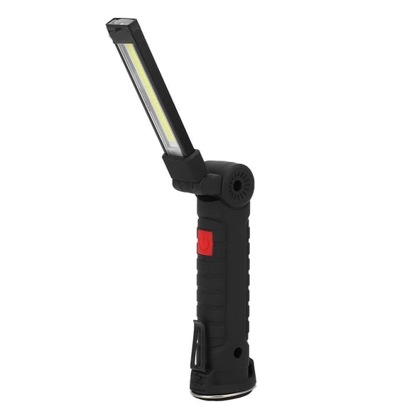 Riousery Multi Function Folding Handheld Work Lamp Outdoor Emergency Light COB LED Portable Battery Powered Worklight Black