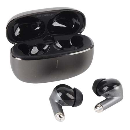Riousery Multi Language Translation Earbuds, Noise Reduction Wireless Bluetooth Translator Earphones, Zinc Alloy Case, Black (5.91 x 3.54 x 1.57 inches)