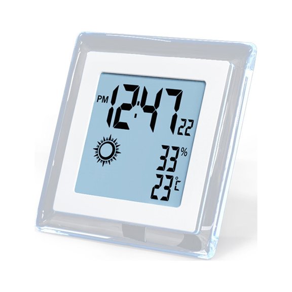 Riousery Multi-function Electronic Alarm Clock - Human Body Sensor, Weather Forecast, Temperature and Humidity Clock (12 inches / 30.5 cm)