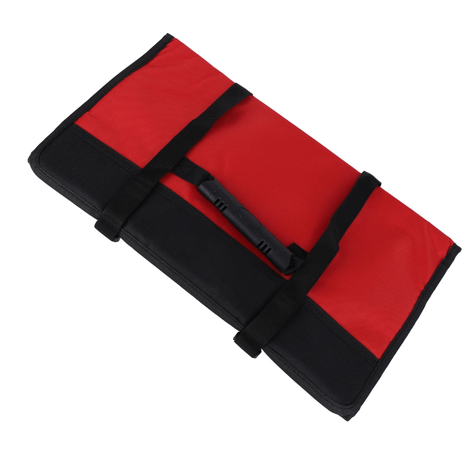 Riousery Multi-functional Tool Roll Up Pouch Heavy Duty Oxford Cloth Wrench Organizer Bag for Repairman Mechanic Portable Storage Red 18.11 inches / 46 cm