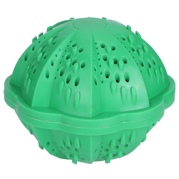 Riousery Multifunction Eco Friendly Laundry Washing Cleaning Ball Decontamination Clothes Cleaning Tool Reusable TPR Dryer Ball for Household Laundry Care Green 4.3 inches / 11 cm
