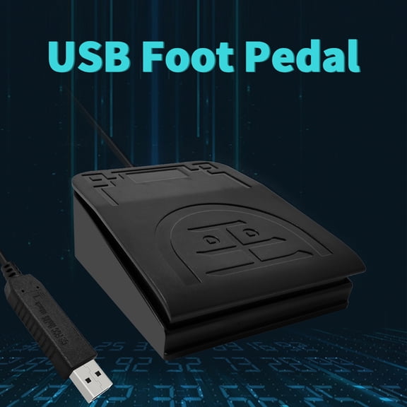 Riousery Multifunctional USB Foot Pedal Switch MIDI Controller Action Pedal for PC Music Game Control & Image Acquisition (11.3 cm / 4.45 in)