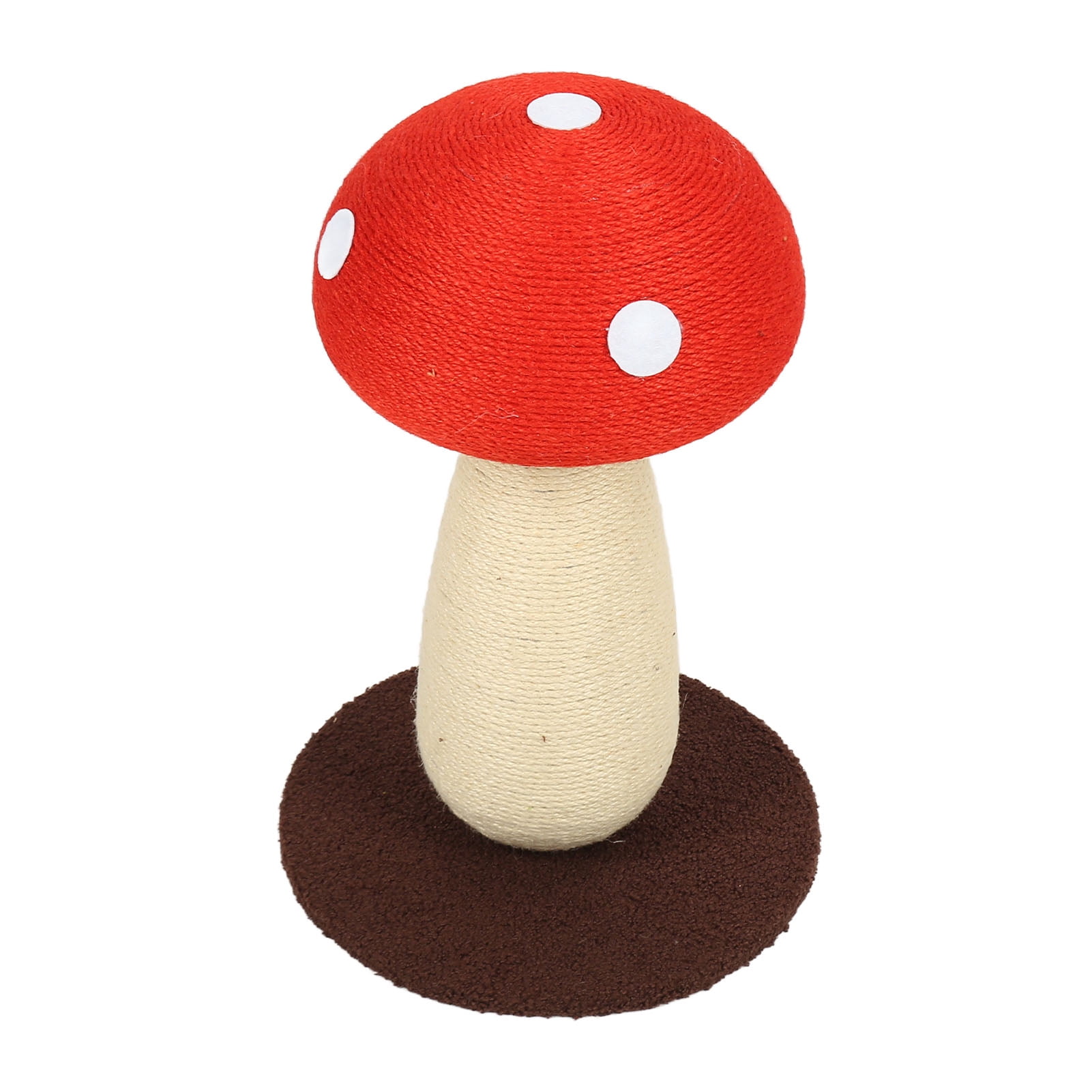 Riousery Mushroom Shaped Cat Scratch Pad Paw Grinding Soft Skin Friendly Sisal Interactive Cute Cat Scratching Post for Kitten 16.54 in / 42 cm