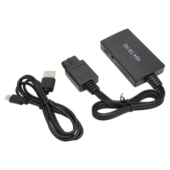 Riousery For N64 to HD Multimedia Interface Converter Support 720P 1080P Switching Full HD Video Adapter for N64 Display Mode Retro Video Game Console Accessories 5.51 inches / 14 cm