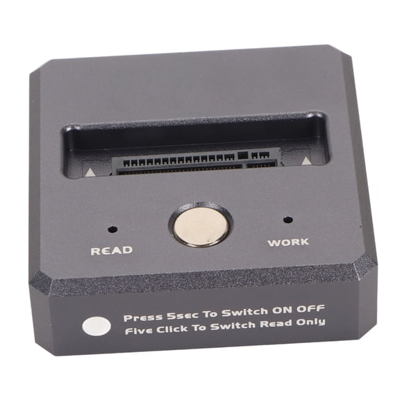 Riousery NVMe to USB Docking Station M.2 to USB 3.2 GEN2 10Gbps UASP Protocol TRIM Command M.2 SSD to USB C Reader Adapter for Computer Desktop Laptop (Hard Disk Not Included)