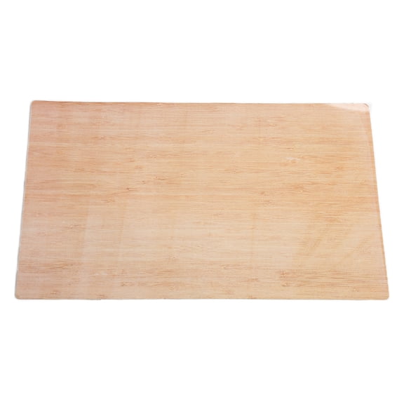 Riousery Nail Art Hand Rest Pad ABS Waterproof Manicure Table Mat for Home Salons, 17.32 inches / 44 cm Wood Grain Desktop Protector Cushion