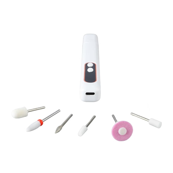 Riousery Nail Drill Portable Multifunctional Electric Nail File Set for Manicure Grinding Polishing Kit (7.08 inches / 18 cm)
