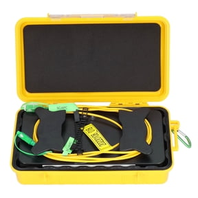 Riousery OTDR Launch Cable Box SC/APC to SC/APC Optical Fiber Test Tool Dead Zone Eliminator Single Mode SM 9/125 1000 Meters (3280.8 ft) Extension Storage Bag Included