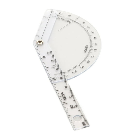 Riousery Orthopedic Protractor Transparent Plastic Angle Ruler 120 Degree 6.69 inches / 17 cm
