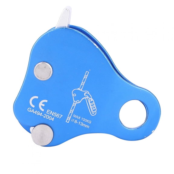 Riousery Outdoor Climbing Mountaineering Gear Aluminum Rope Grab Lock Protection Kits Blue, 3 inches / 7.6 cm[cite: 1]