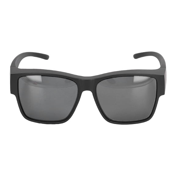 Riousery Oversized Fit Over Glasses Sunglasses UV400 Polarized Non-Slip PC Frame Black