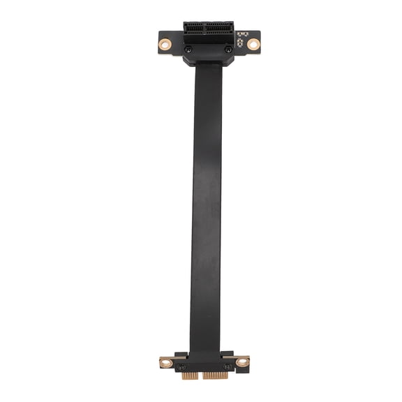 Riousery PCIe 3.0 X1 Riser Cable Dual 90 Degree Right Angle Extension Cable 8Gbps High Speed 19.7 inches / 50 cm