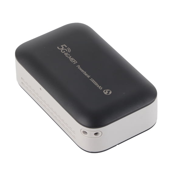 Riousery PW100 4G WiFi Router Portable SIM Card Slot Black Mobile Hotspot (4.72 inches / 12 cm) with 10000mAh Battery[cite: 1]