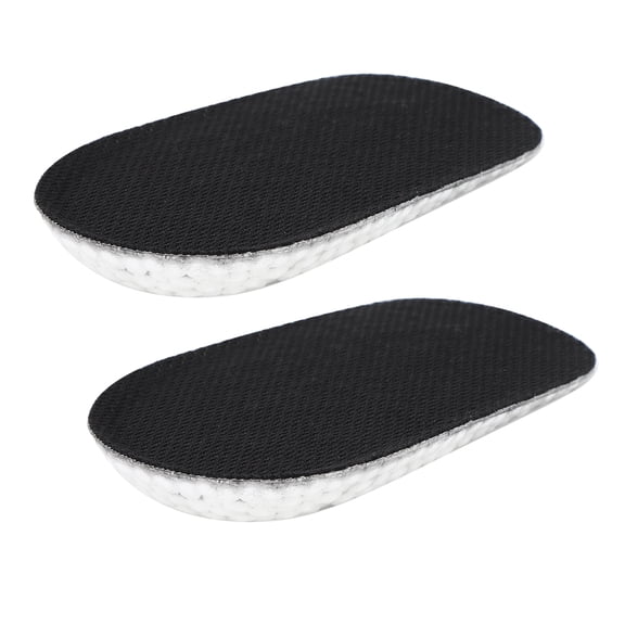 Riousery Pair Height Increase Insole Half Invisible Heel Insert Shoes Lift Pad Taller Cushion Black 0.6 inches / 1.5 cm