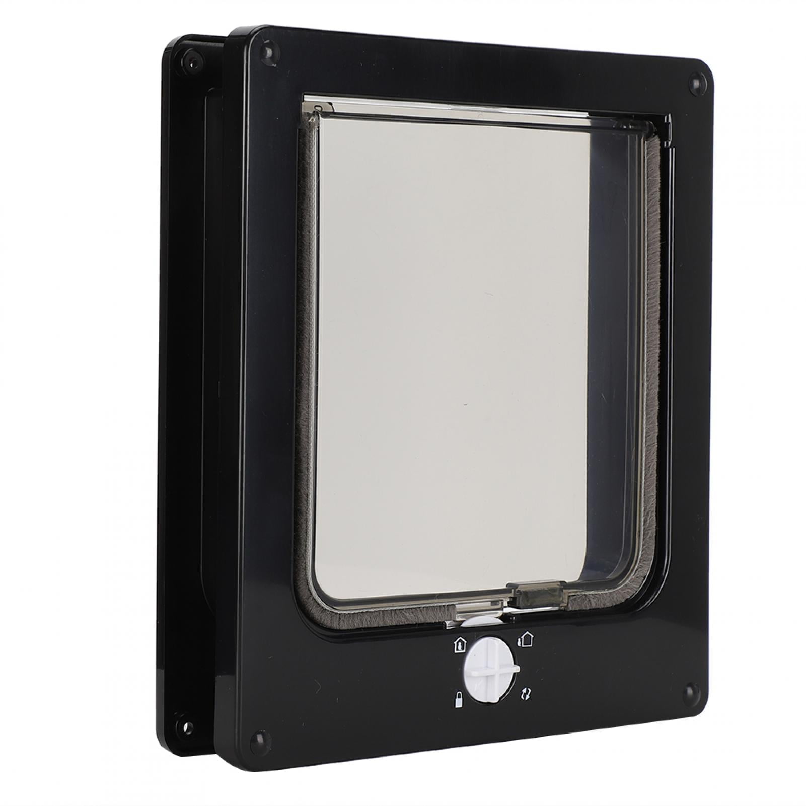Riousery Pet Door with Four Way Locking Positions Flap Door for Cat Dog ...