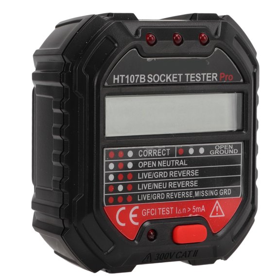 Riousery Phase Detector Digital Display Socket Tester 90-250V Circuit Analyzer Electroscope