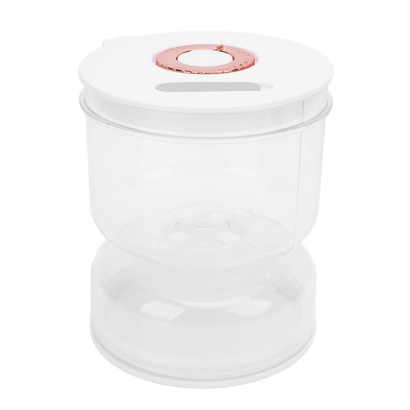 Riousery Pickle Container with Side Fork, Wet Dry Separation Pickle Jar Liquid Separator 40 oz / 1.18 L