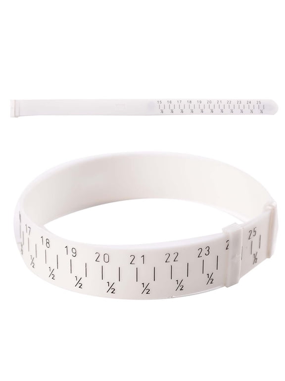 Plastic Bracelet Bangle Gauge Sizer Jewelry Measure Wrist Size Tool 15 cm to 25 cm (5.9 inches to 9.8 inches) Adjustable Band