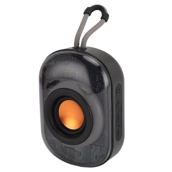 Riousery Portable Bluetooth Speaker IPX6 Waterproof 1200mAh Built-in Mic Wireless V5.3 Bass Mini TWS Speaker with RGB Light for Sports Pool Beach Hiking Camping, Black