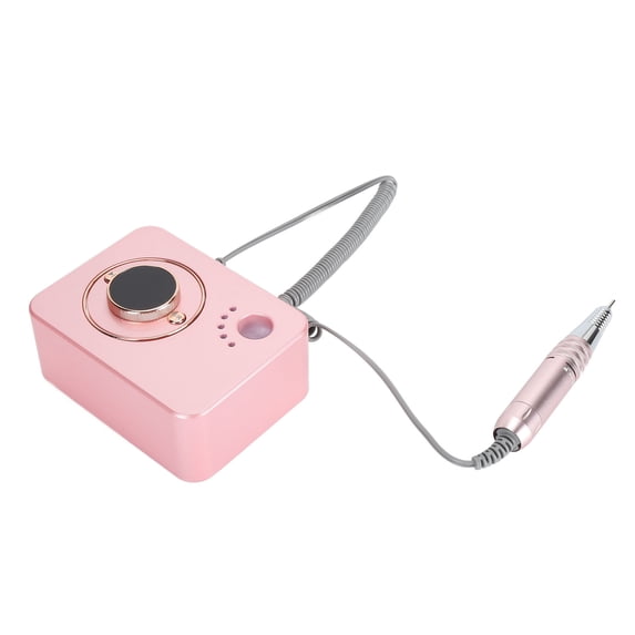 Riousery Portable Electric Nail Drill Machine 35000 RPM Professional Rechargeable Manicure Grinder Set for Shaping, Polishing, Buffing (US Plug) 8.27 inches / 21 cm
