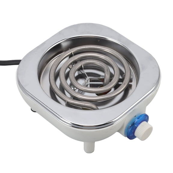 Riousery Portable Electric Stove 500W Single Burner, 18" x 15" Mini Hot Plate Electric Cooktop for Coffee & Tea Cooking, Easy Operation Countertop Heating Burner Stoves for Office Dorm Travel