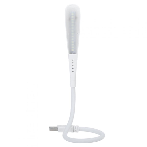 Riousery Portable LED Sewing Lamp with USB Charging Port EyeCaring Table Light White. Ideal for Sewing Machines, Laptops, Reading, and Studying. Compact 9.06 inches / 23.00 cm Size, Multi Function