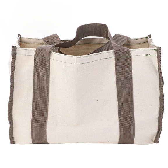 Riousery Portable Tool Storage Bag Large Capacity Wide Mouth Canvas Hardware Parts Organizer for Carpenter Electrician Accessories 16 Inch / 40.6 cm