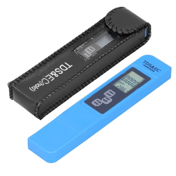 Riousery Portable Water Quality Monitor Test Pen, 0-9999ppm TDS/EC Tester Multifunction Testing Instrument, 6.3 inches / 16 cm