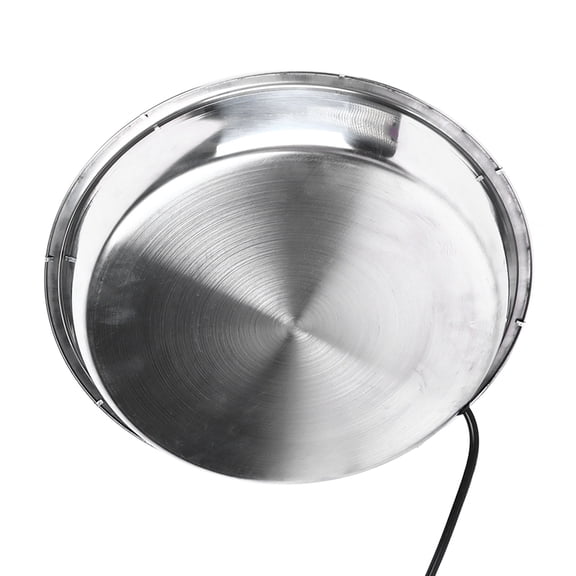 Riousery Poultry Waterer Heated Base Bite Resistant Stainless Steel Chicken Drinker Heater for Winter Coop US Plug 110V Electric Heating Pad for Farm Equipment 11.8 inches / 30 cm