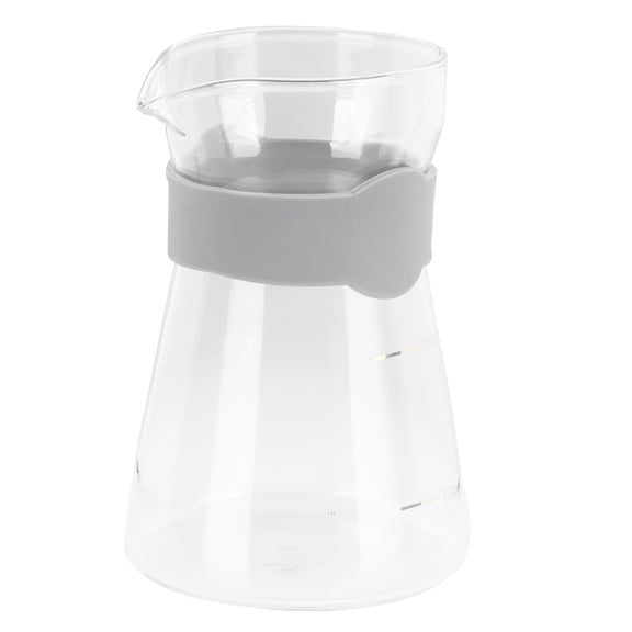 Riousery Pour Over Coffee Maker, High Borosilicate Glass Dripper Pot Kettle with Scales, Transparent (3.46 inches / 8.8 cm)