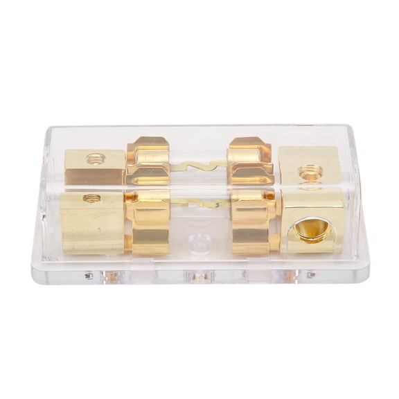 Riousery Power Distribution Block 60A 1 In 2 Out Audio Splitter Fuse Holder For Car RV Solar System (4.33 inches)