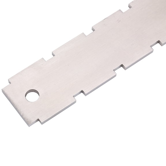 Riousery Practical Notched Fret Board Straight Edge Luthiers Tool for Guitars Neck Leveling Dual Scale Stainless Steel Measurement Setup Accessory for Acoustic and Electric Guitars