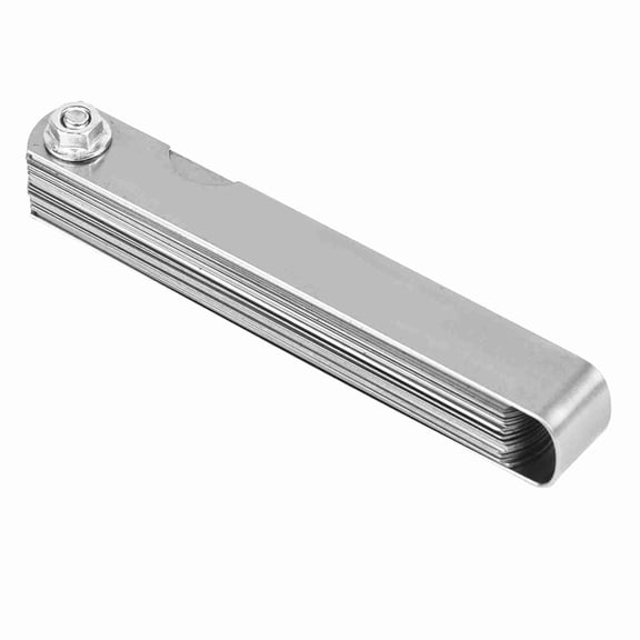 Riousery Practical Stainless Steel Guitar Gauge Set Fret Rocker String Height Measuring Tool, 0.0015-0.035 inches / 0.038-0.889 mm Professional 30-Piece Feeler Gauges Utility Kit for Luthier