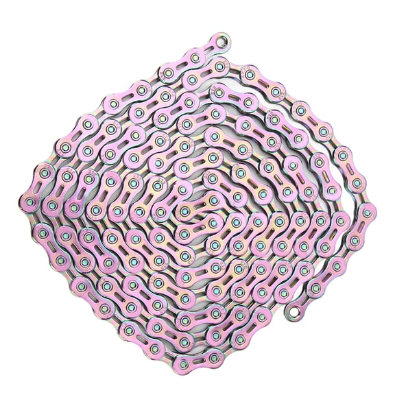 Riousery Premium 12 Speed Bike Chain Half Hollowed Alloy Steel Mountain Road Bicycle Chain Replacement with 2 Chain Link Connectors & Storage Box, Colorful